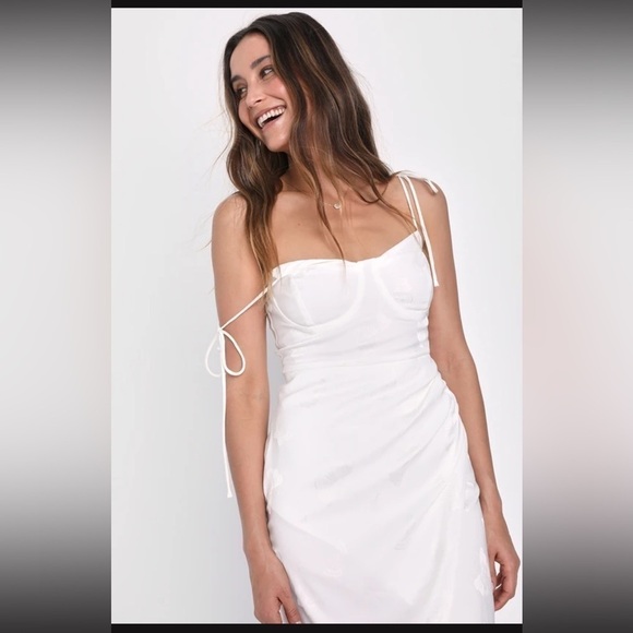 NWT Wishing on Love Satin Butterfly Dress - Picture 2 of 7